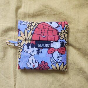 Baggu Standard Reusable Shopping Tote - Floral Snoopy